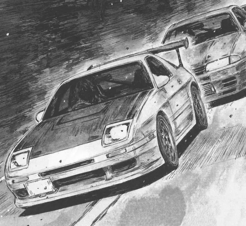 Aoshima 1/24 Pre-Painted Initial D Takahashi Ryosuke FC3S RX-7 (Comics Vol.41 Hakone Battle Ver.) Model Kit