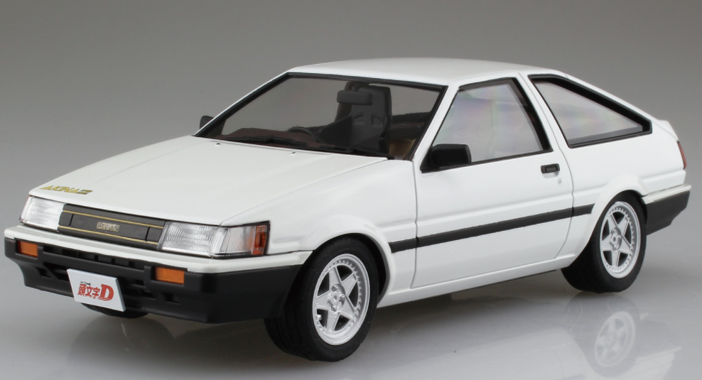 Aoshima 1/24 Initial D Takeuchi Itsuki Toyota Ae85 Levin LSG