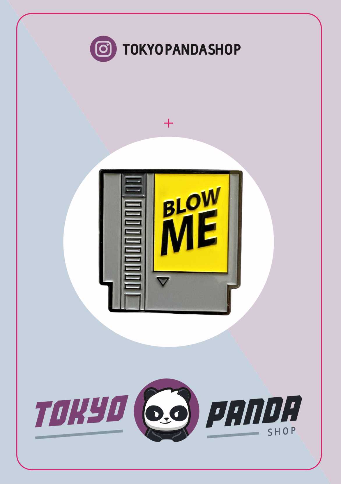 Blow Me Floppy Disk Enamel Pin Badge