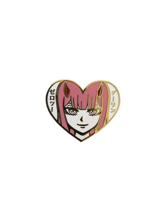Anime Zero Two DARLING in the FRANXX Japan Enamel Metal Pin Badge Jewelry Accessory for Backpack Clothes Caps