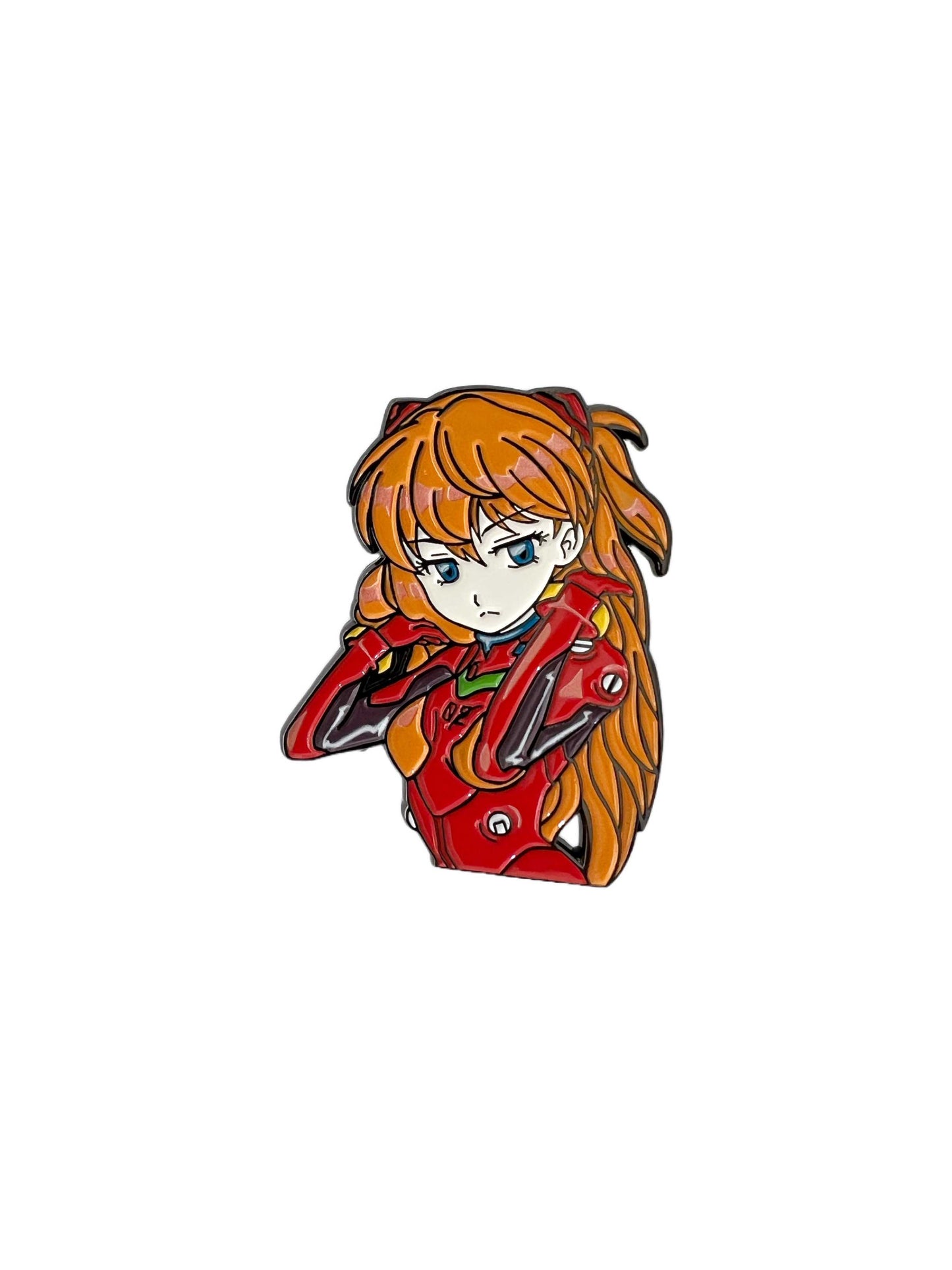 Evangelion Asuka Enamel Pin Badge