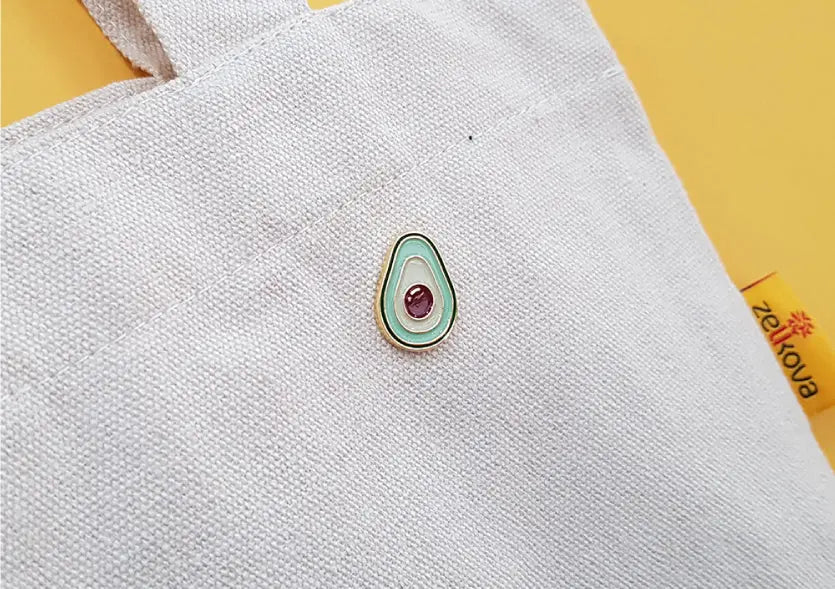 Avocado Enamel Pin Badge