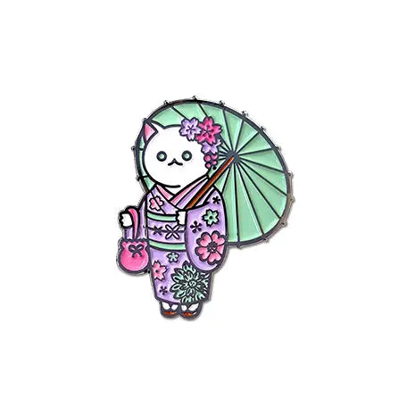 Kimono Cat Enamel Pin Badge