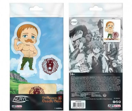 seven deadly sins escanor acrylic stand cute chibi